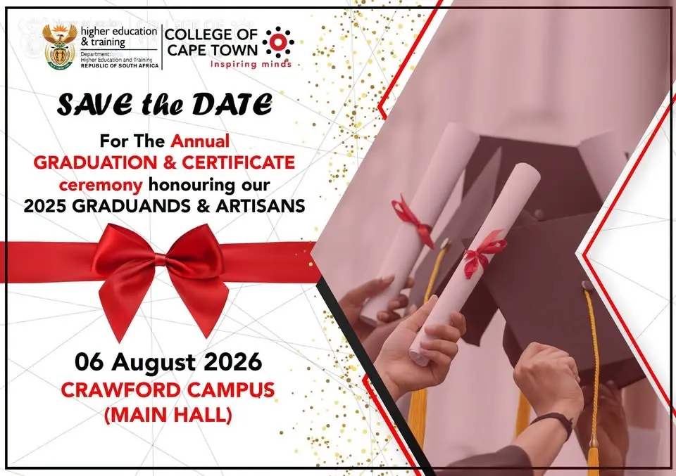 College of Cape Town Graduation and Certificate Ceremony 2026