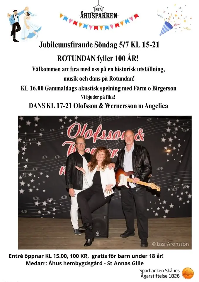 Jubileumsfirande 5/7, Rotundan fyller 100 år! Välkommen att fira med oss!