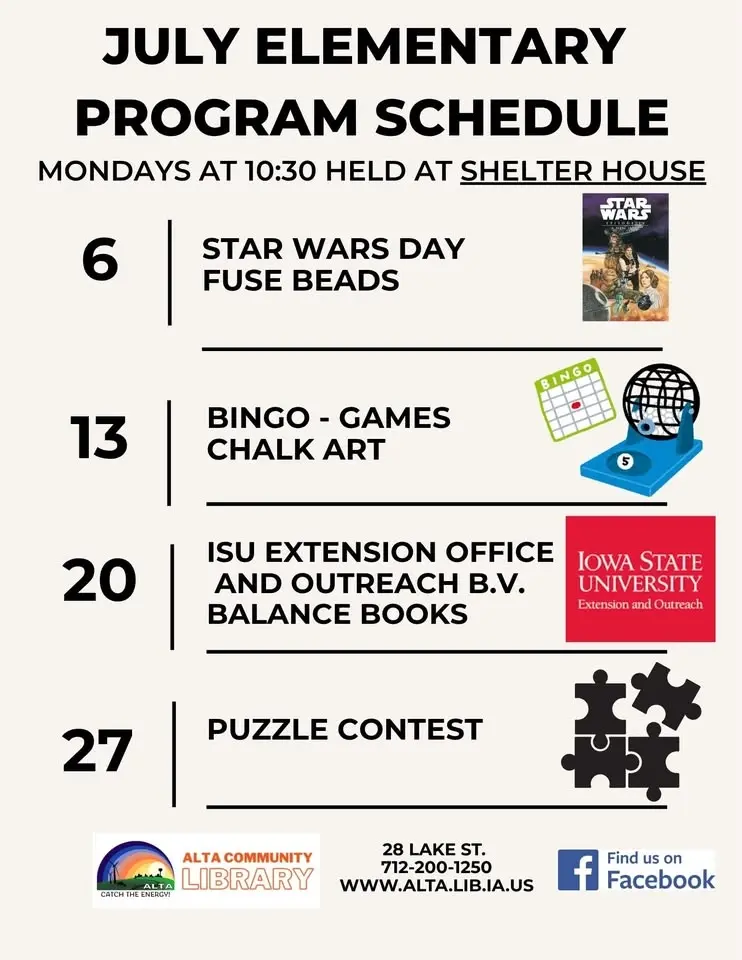 Elementary programs on Mondays @ shelter house