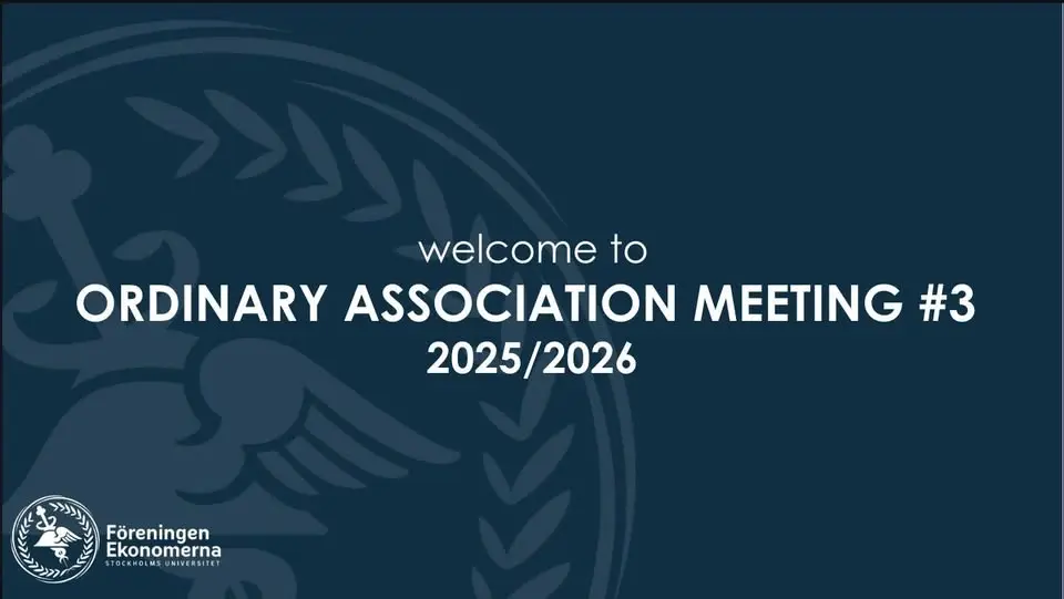 Ordinary Association Meeting #3