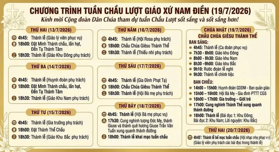 Tuần Chầu Giáo Xứ Nam Điền
