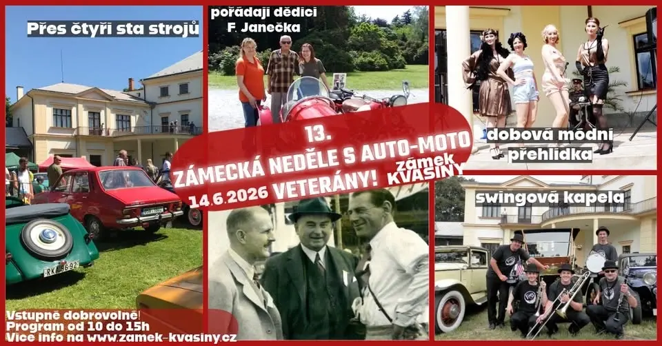 13. Zámecká neděle s auto-moto veterány
