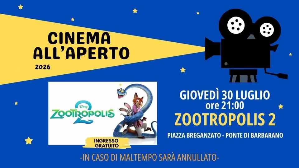 Cinema all'aperto "ZOOTROPOLIS 2"