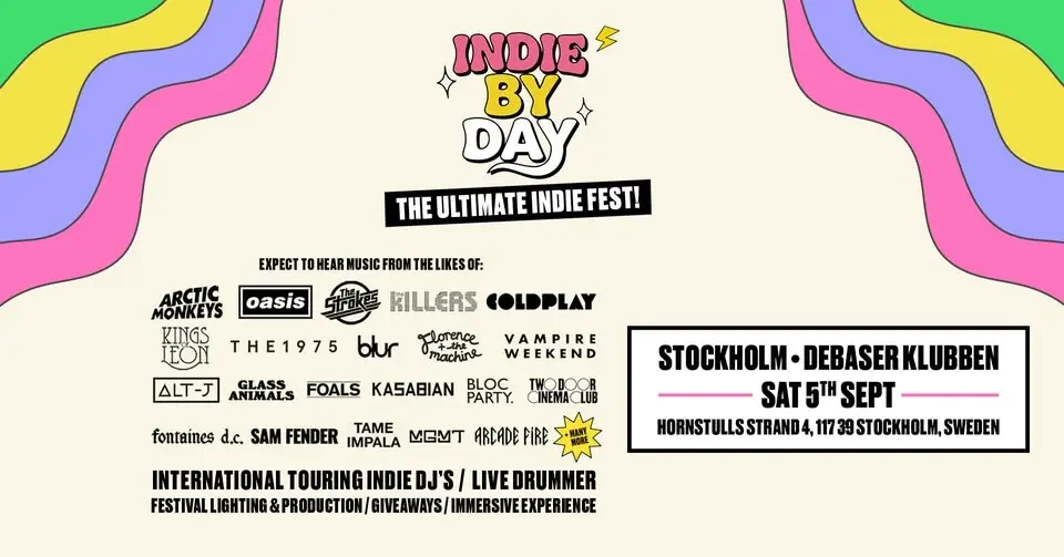 Indie By Day Is Coming To Stockholm!
