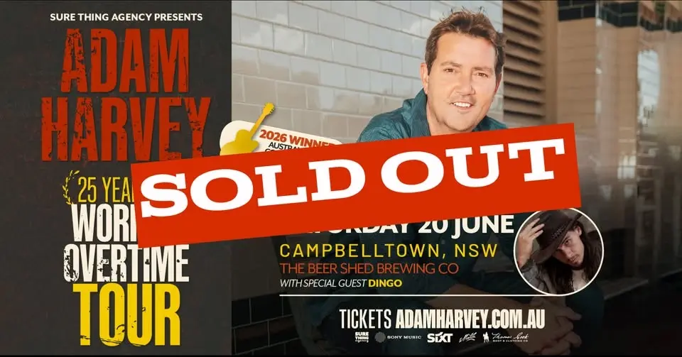 **SOLD OUT** Adam Harvey 25 Years Of Workin' Overtime.