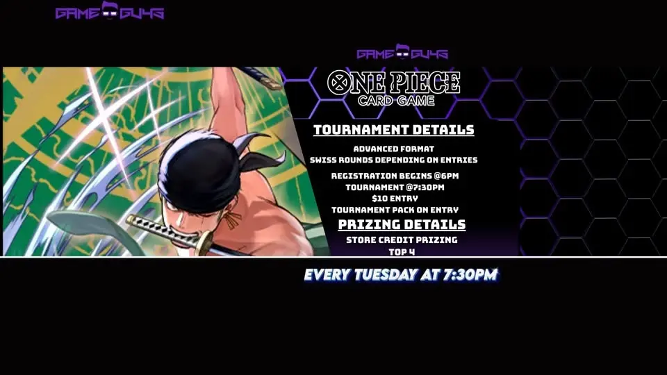 One Piece: Weeklies at Game Guys