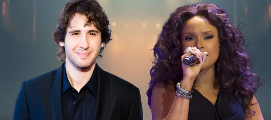 Josh Groban and Jennifer Hudson