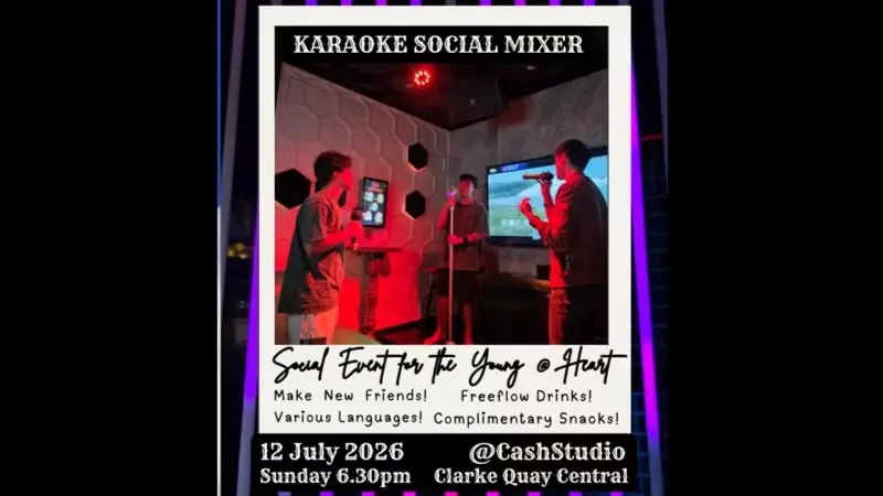 [Social Event for the Young @ Heart] Karaoke Social Mixer – Meet, Sing & Connect