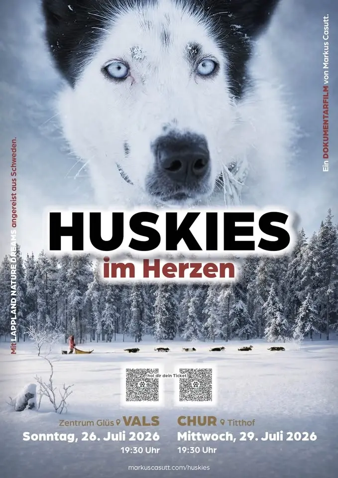 Huskies im Herzen - Filmpremiere in Chur