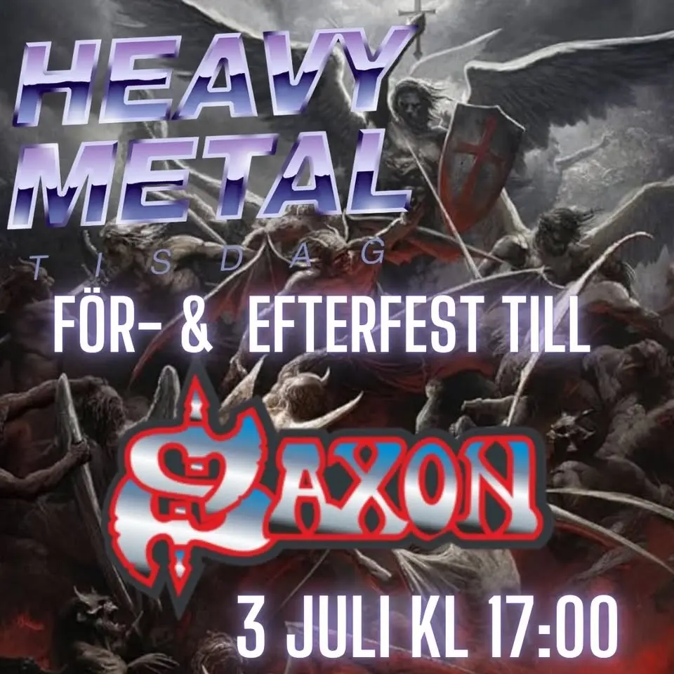 HMT FÖR- OCH EFTERFEST TILL SAXON!
