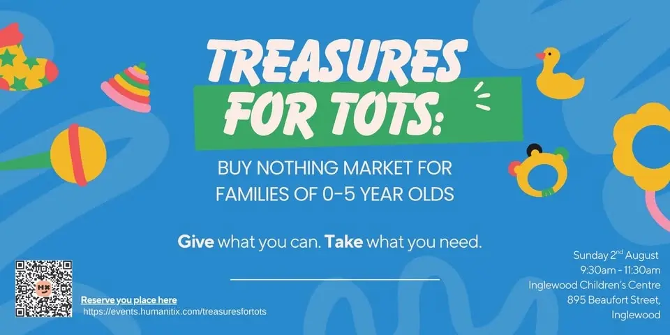Treasures for Tots! Buy Nothing Market for Families of 0-5yo