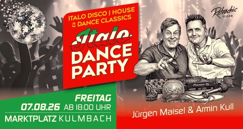 ITALO DANCE PARTY zur italienischen Nacht in Kulmbach