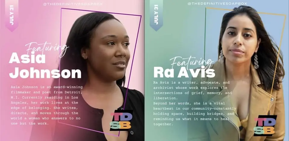 TDSB July Salon Feat. Asia Johnson and Ra Avis