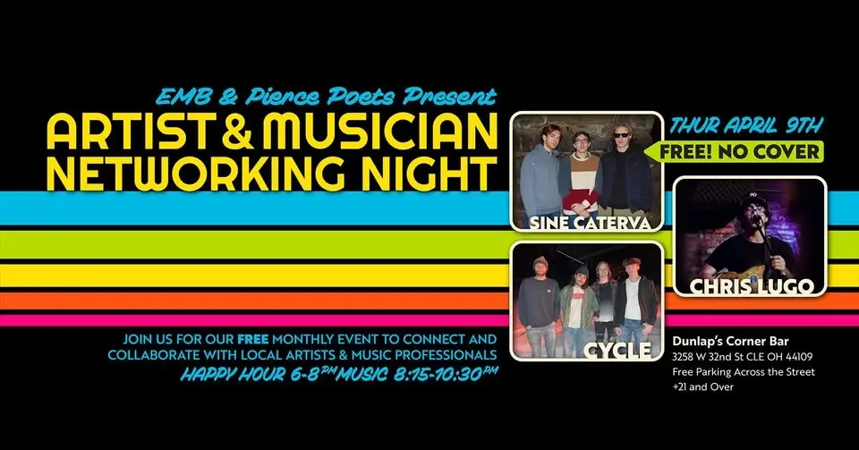 Artist & Musician Networking Night with Live Music at Dunlap's Corner Bar