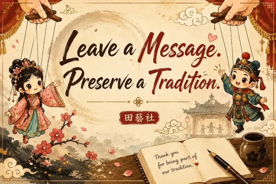 留下一笔,传承一藝 Leave a Message. Preserve a Tradition.