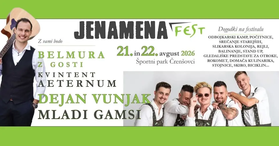 JENAMENA zabava 🔥 DEJAN VUNJAK🔥 in 🔥 MLADI GAMSI 🔥• Črenšovci