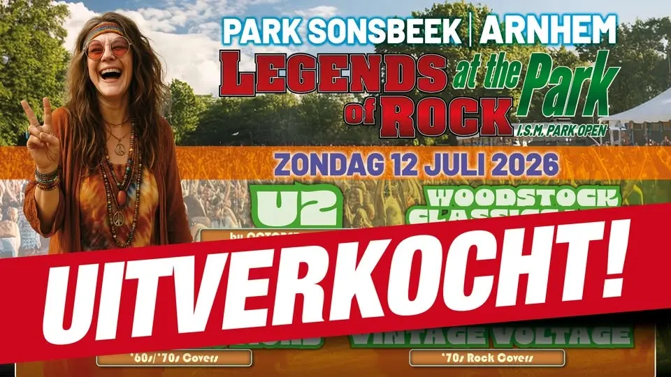 UITVERKOCHT - LEGENDS of ROCK at the Park | Festivalterrein in Park Sonsbeek in Arnhem