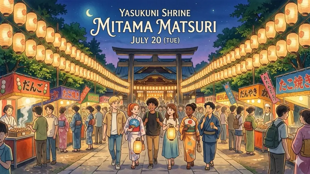 🏮✨ Yasukuni Shrine Mitama Matsuri 🚶♂️🚶♀️