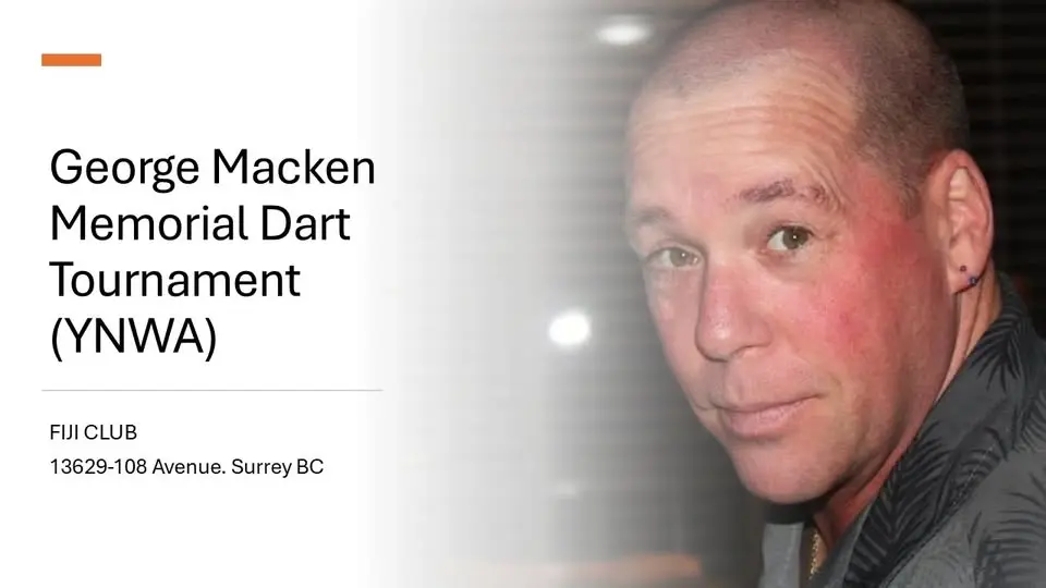 George Macken Memorial Dart Tournament 