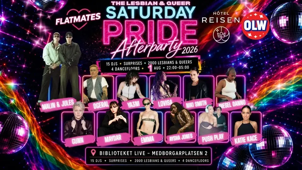 The Lesbian & Queer Saturday Pride Afterparty 2026