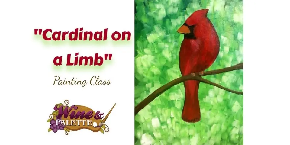 Cardinal on a Limb - W&P Painting Class