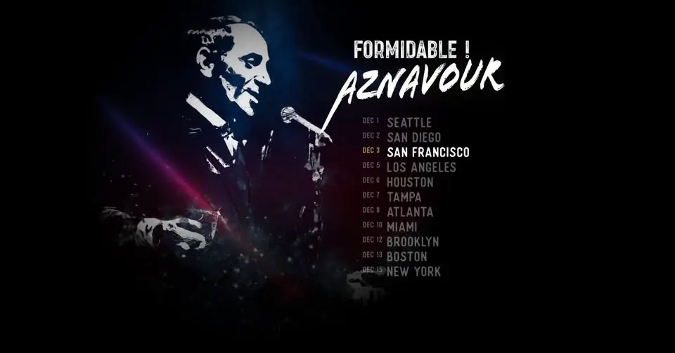 SAN FRANCISCO: Formidable ! Aznavour