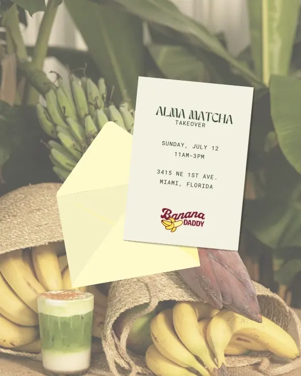 Alma Matcha Takeover at Banana Daddy 🍵🍌