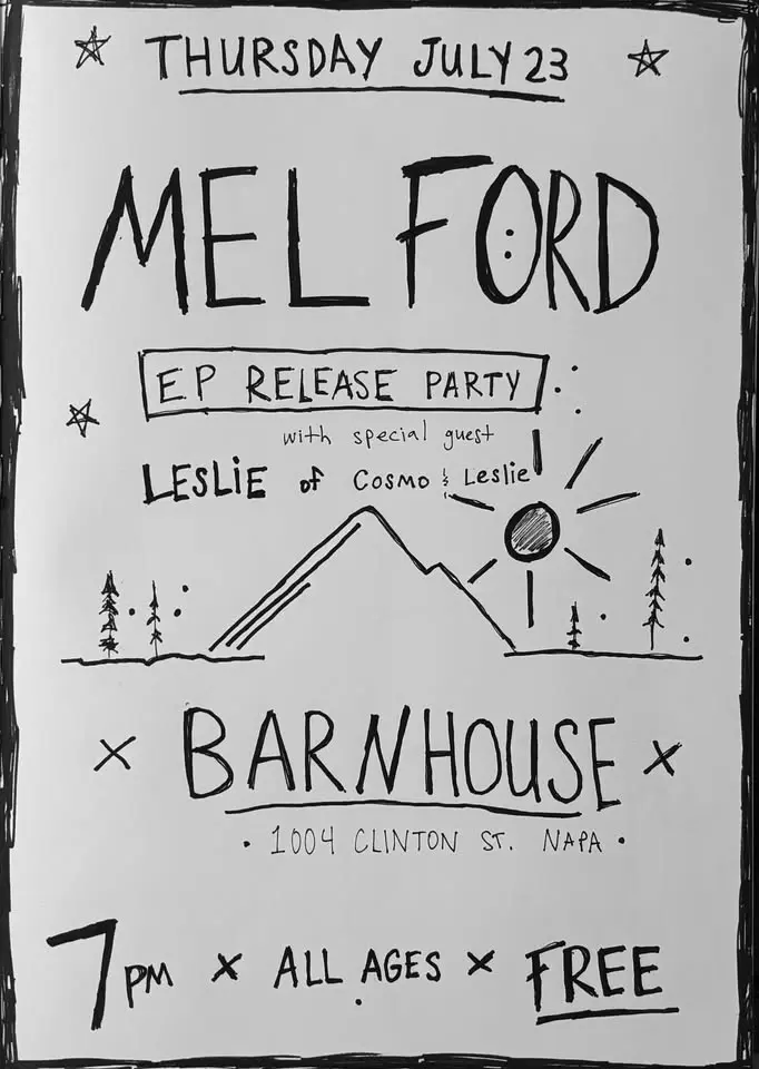 MEL FORD [EP Release Party] + Leslie of Cosmo & Leslie 