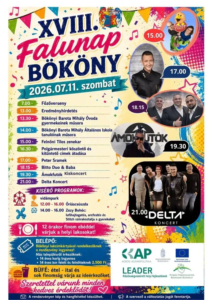 XVIII. FALUNAP BÖKÖNY