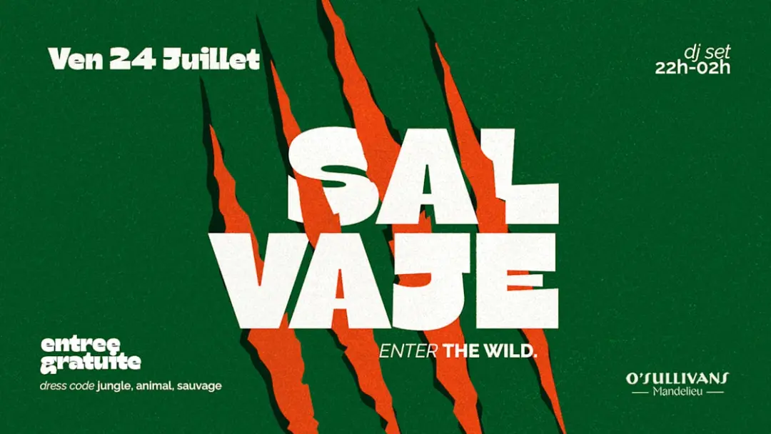 Salvaje | Jungle Party-O'sullivans Mandelieu