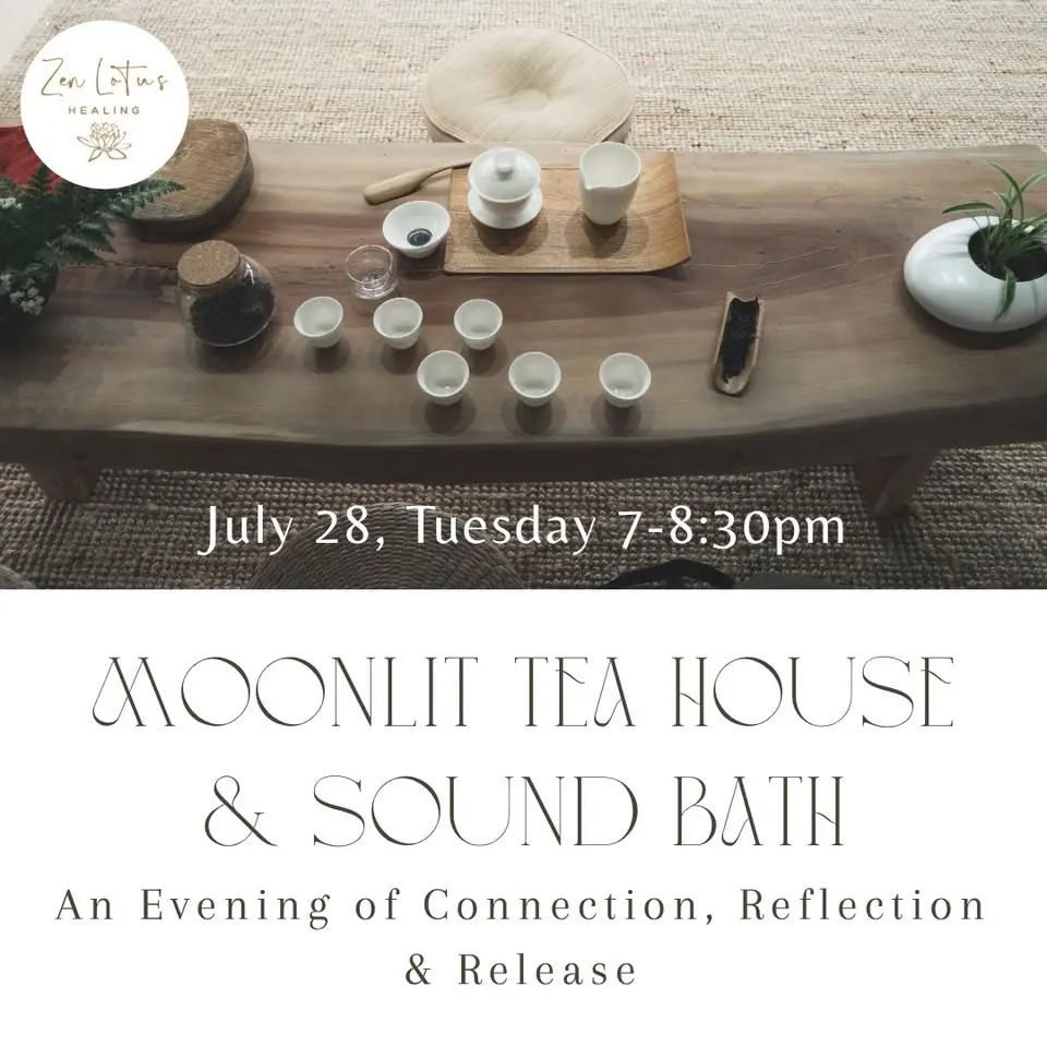 Moonlit Tea House & Sound Bath - An Evening of Connection, Reflection & Release