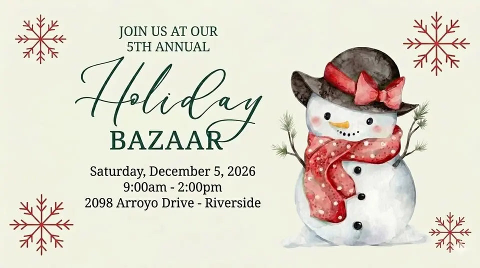 5th Annual Holiday Bazaar