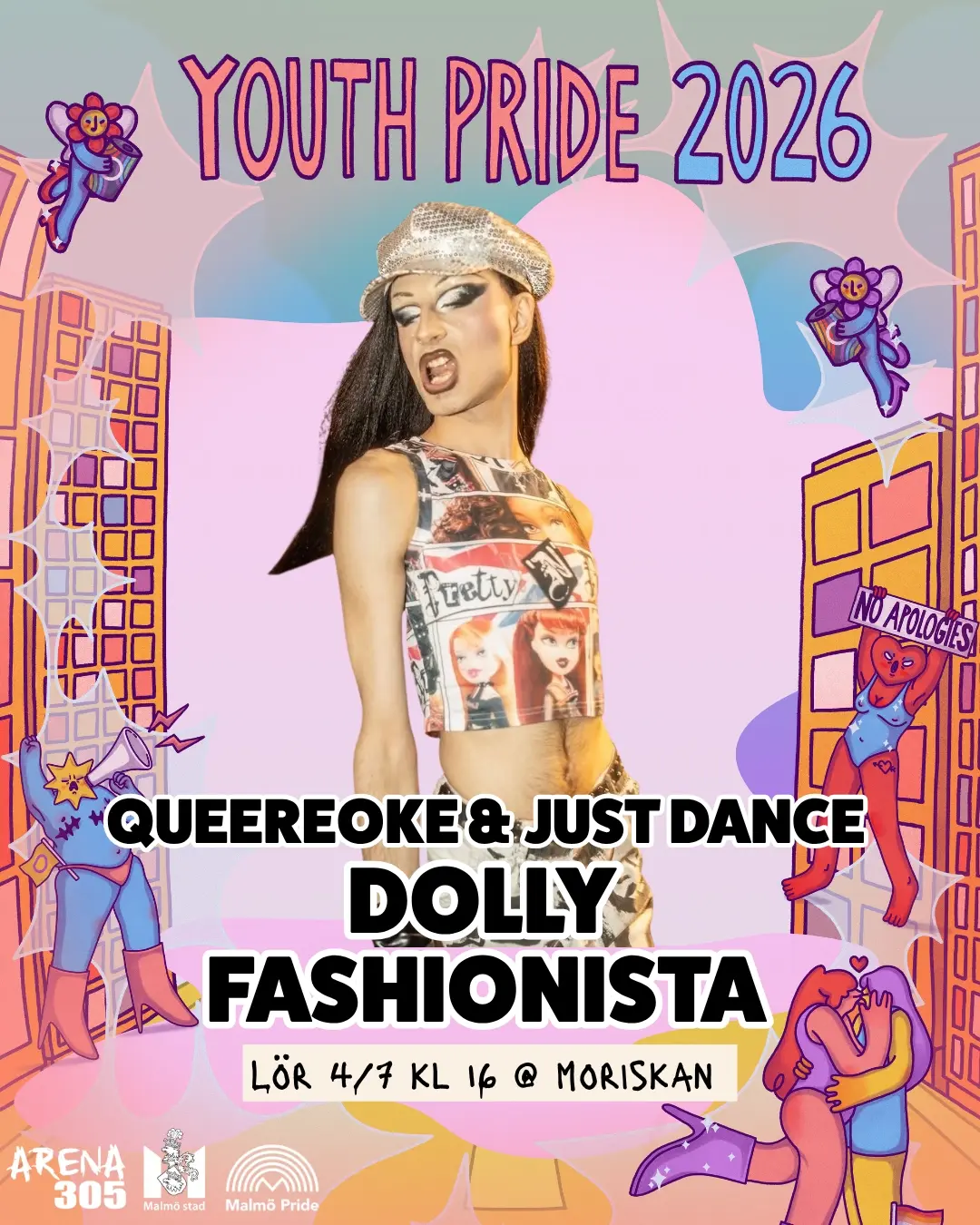 YOUTH PRIDE: QUEEREOKE & JUST DANCE MED DOLLY FASHIONISTA
