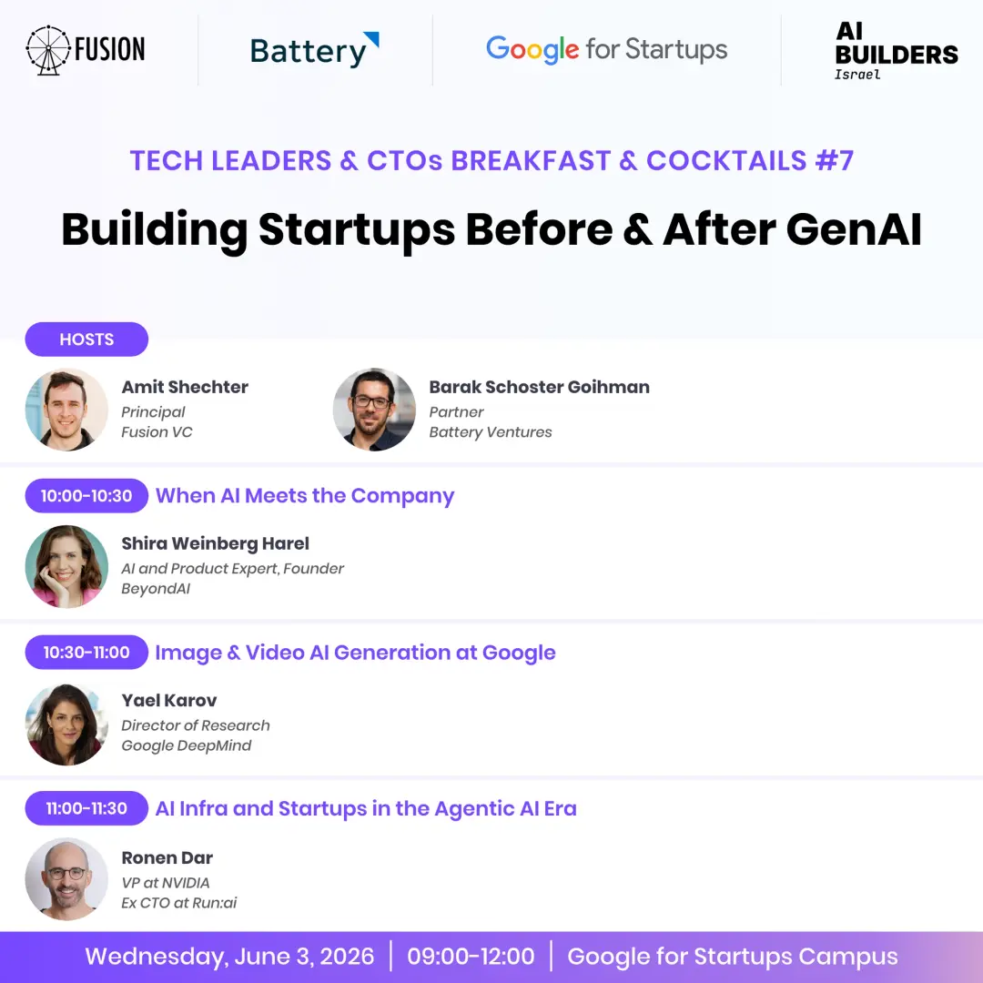 Building Startups Before & After GenAI - Tech Leaders & CTOs Breakfast & Cocktails #7
