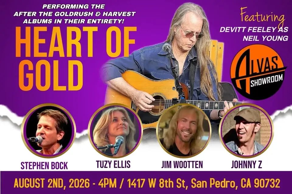 Heart of Gold performs Harvest & Neil's greatest hits at Alvas on Sunday, August 2nd!