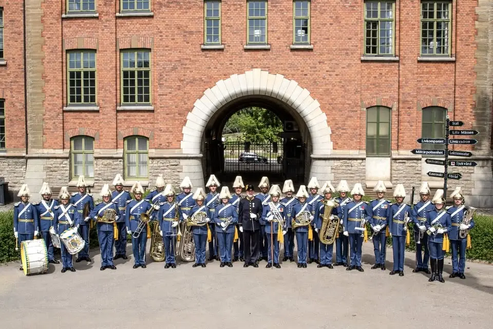 Livgardets dragonmusikkår i Vitabergsparken - invigning!