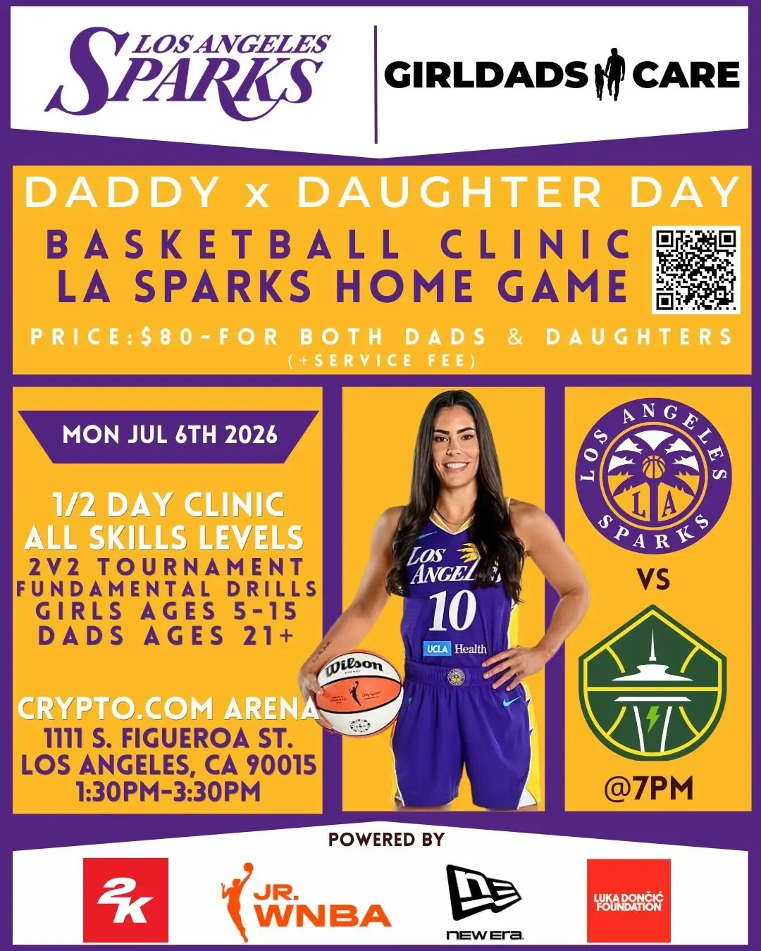 LA Sparks x GirlDads Care Game Day Activation