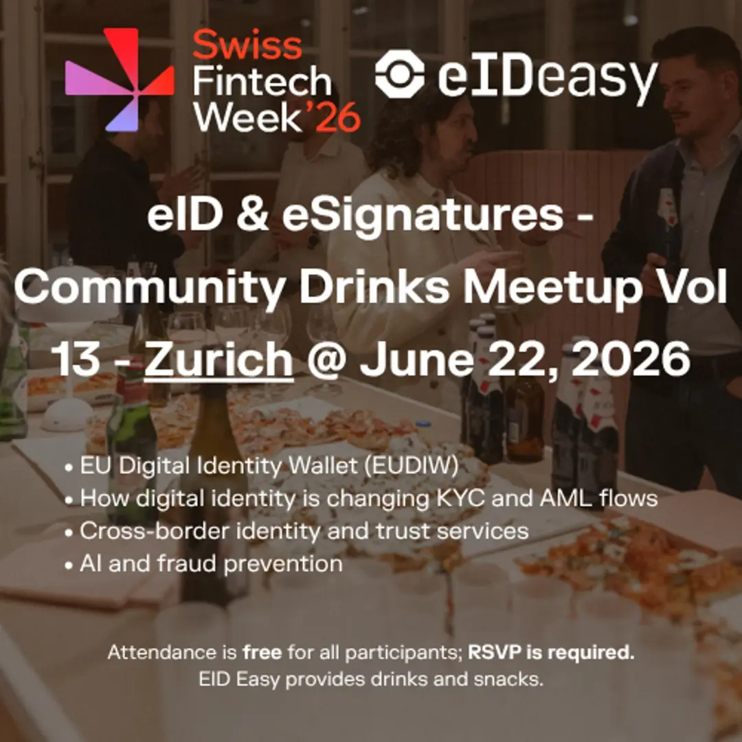 eID & eSignatures - Community Drinks Meetup Vol 13 - Zurich @ June 22, 2026