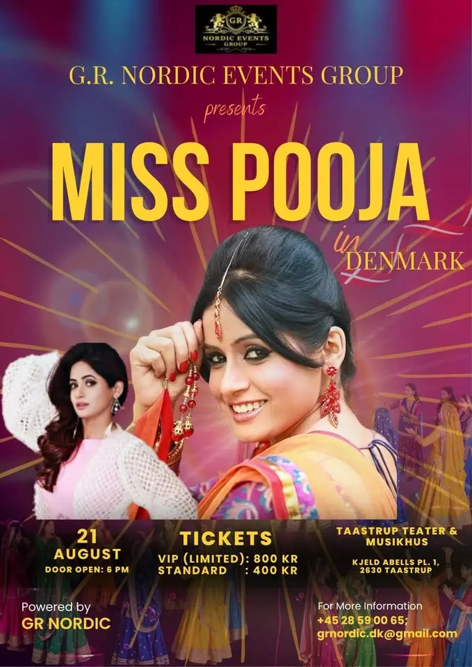 Miss Pooja Live in Denmark 🇩🇰