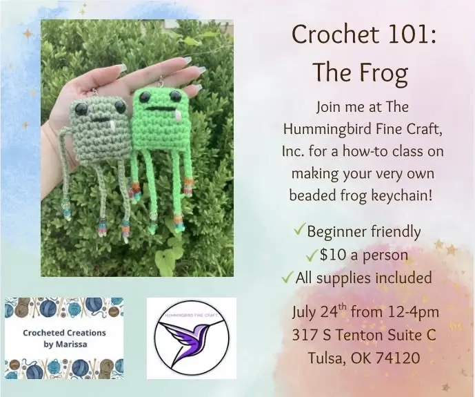Crochet 101: The Frog at Hummingbird Fine Craft Inc.
