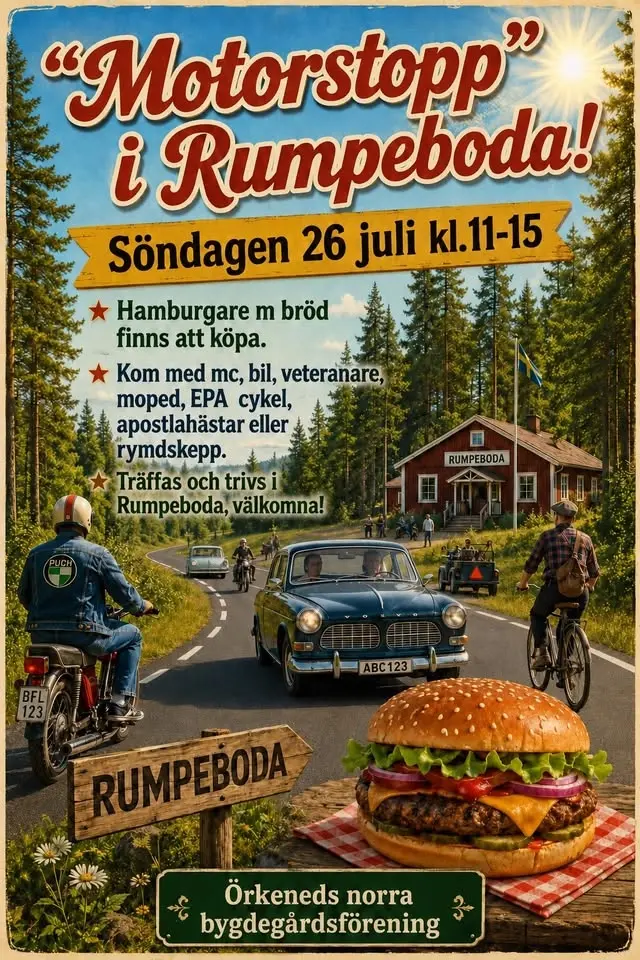 Motorstopp i Rumpeboda!