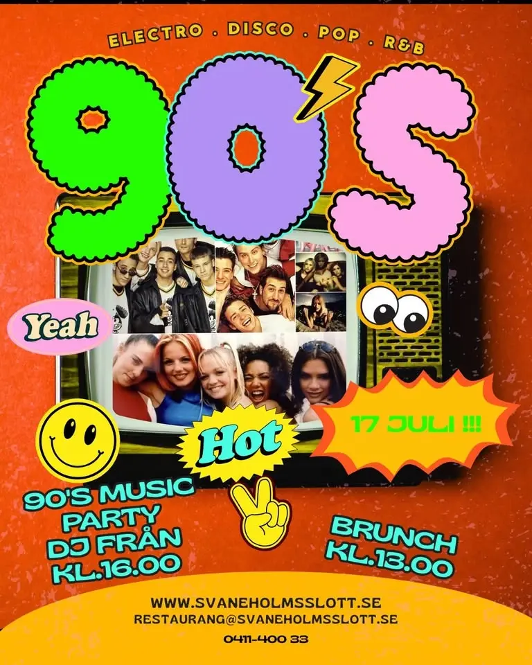 BRUNCH & 90´S PRIME TIME PARTY