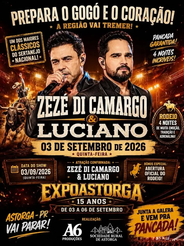 Zéze di Camargo e Luciano Astorga Paraná 