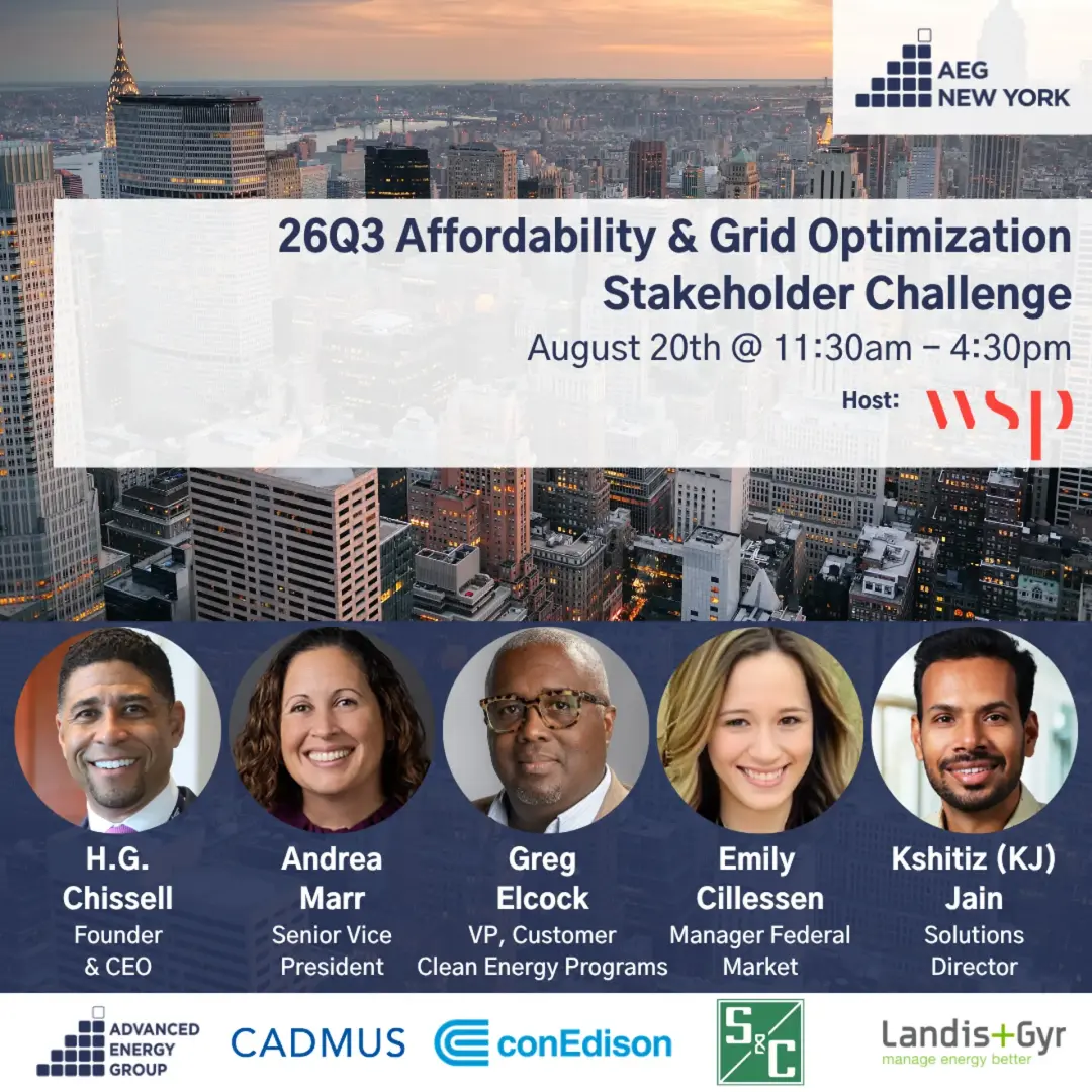 AEG New York 26Q3 Stakeholder Challenge: Affordability & Grid Optimization