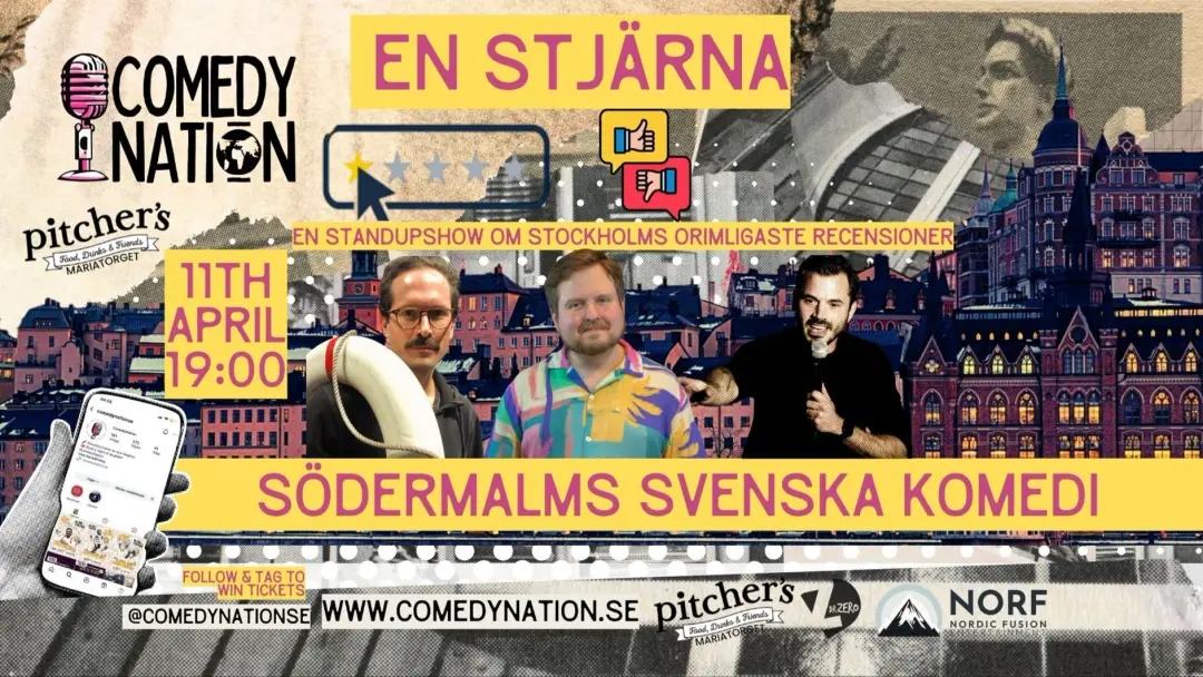 Stjärna  En standupshow om Stockholms orimligaste recensione