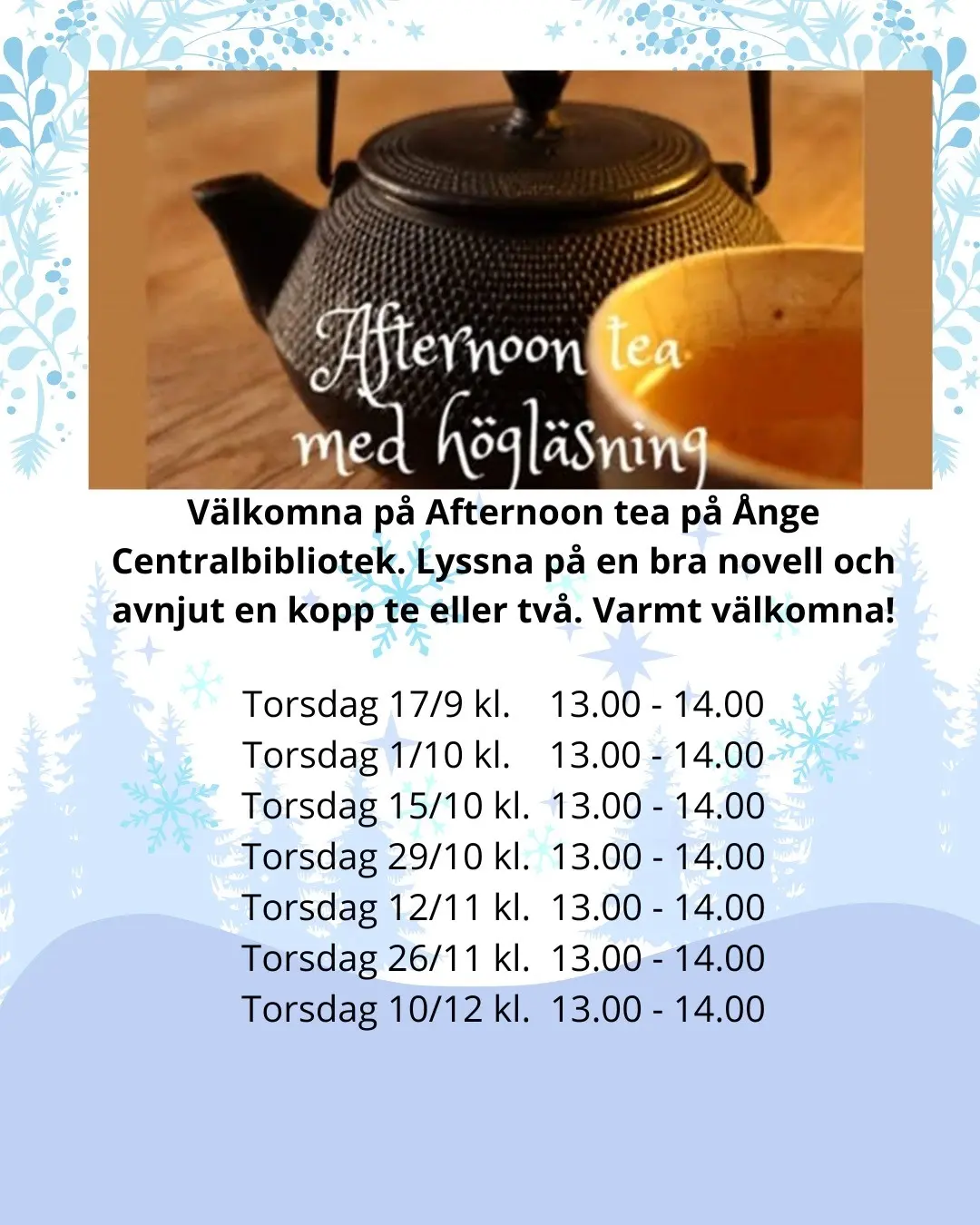 Afternoon tea med högläsning