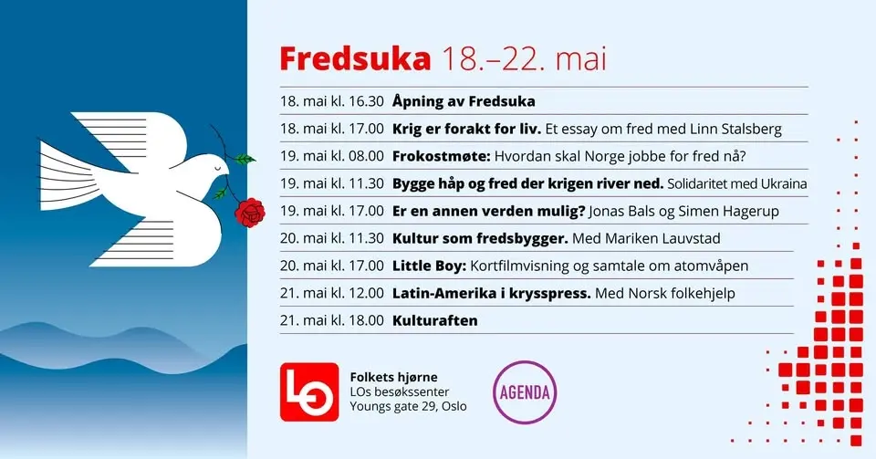 Fredsuka 18. - 22. mai