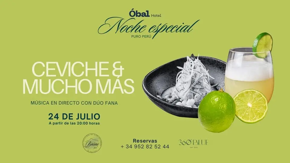 Noche especial Perú: Ceviches y mucho más