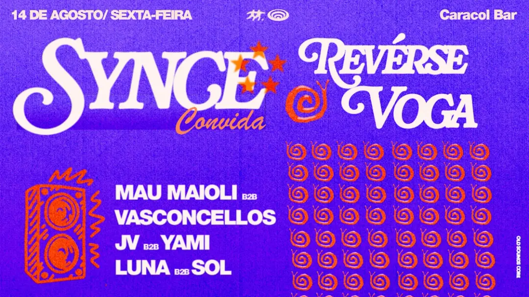 Synce Convida: Revérse & Voga No Caracol Bar