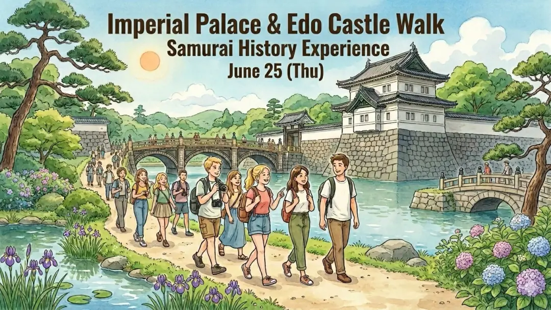 🏯🗡️ Imperial Palace & Edo Castle Walk 🚶‍♂️🚶‍♀️ Samurai History Experience